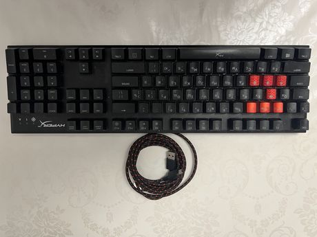 Клавіатура hyperx alloy fps rgb cherry red