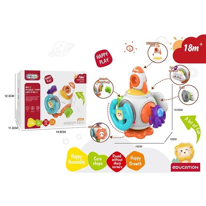 Бізіборд,2 види (пальчикові ігри, гумові елементи, тріскачка, пискавка