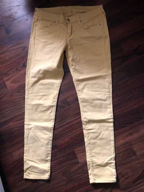 Pepe Jeans SOHO Jeansy skinny spodnie musztardowe