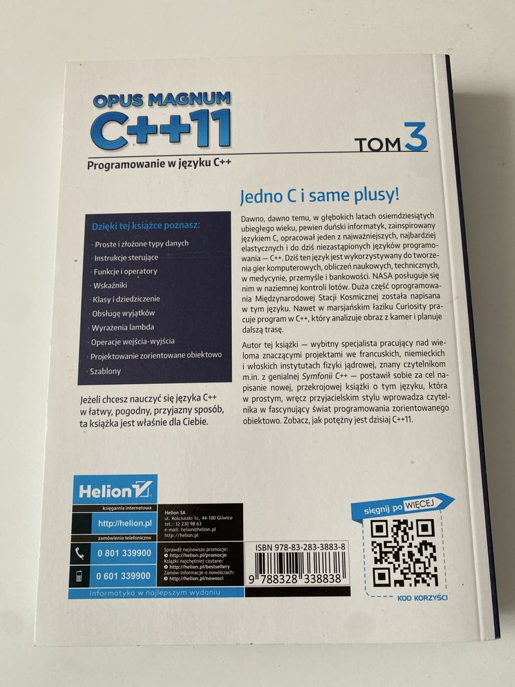 Jerzy grębosz - opus magnum c++11 programowanie c++ 11
