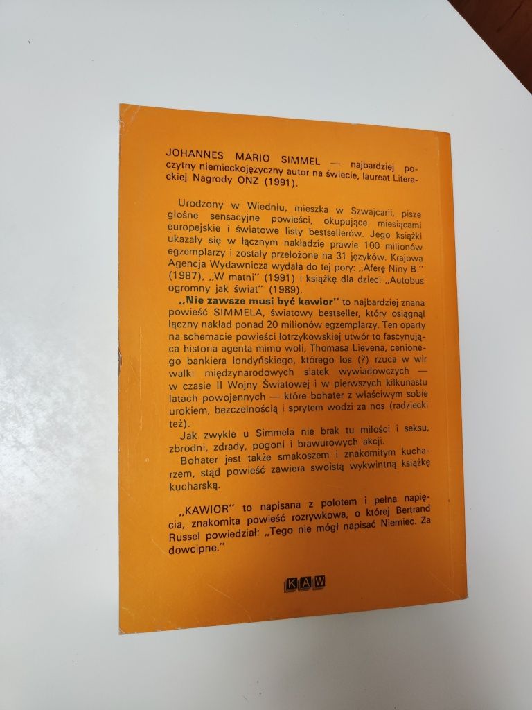 Nie zawsze musi być kawior - Johannes Mario Simmel "x