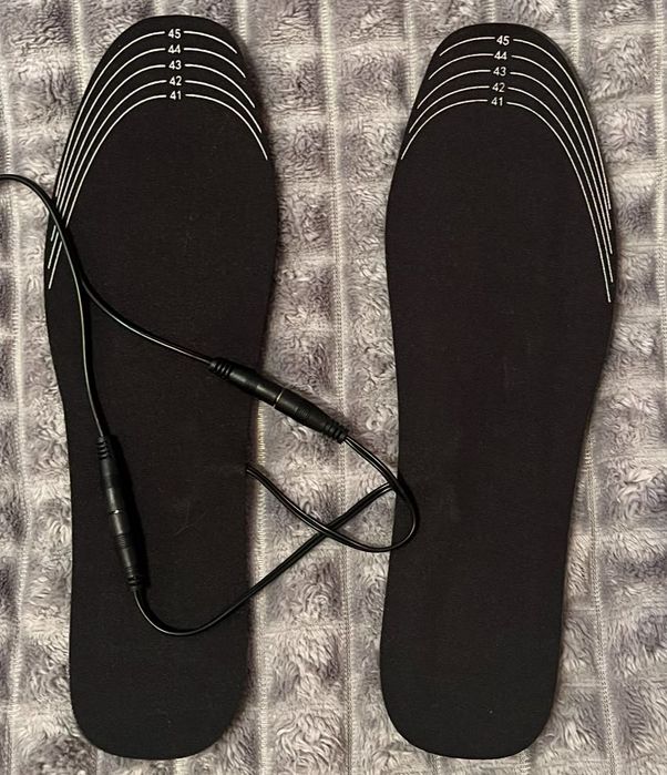 Устілки з підігрівом від USB повербанку стельки с подогревом у взуття