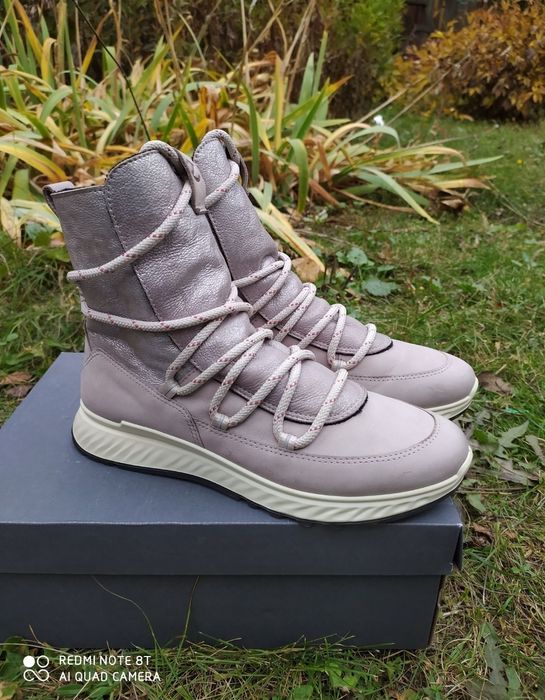 Ecco 39 ботинки жіночі утеплені черевики чоботи сапоги взуття ессо