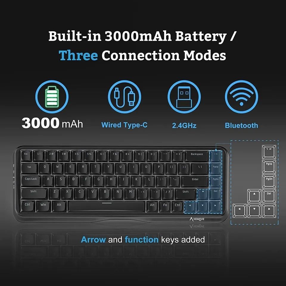 Kemove K68 RGB Bluetooth Механическая Клавиатура