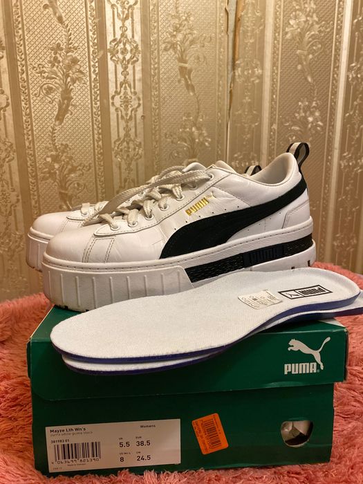 Снікерси, кеди,  кросівки білі пума Puma 38,5розмір( устілка 24.5)