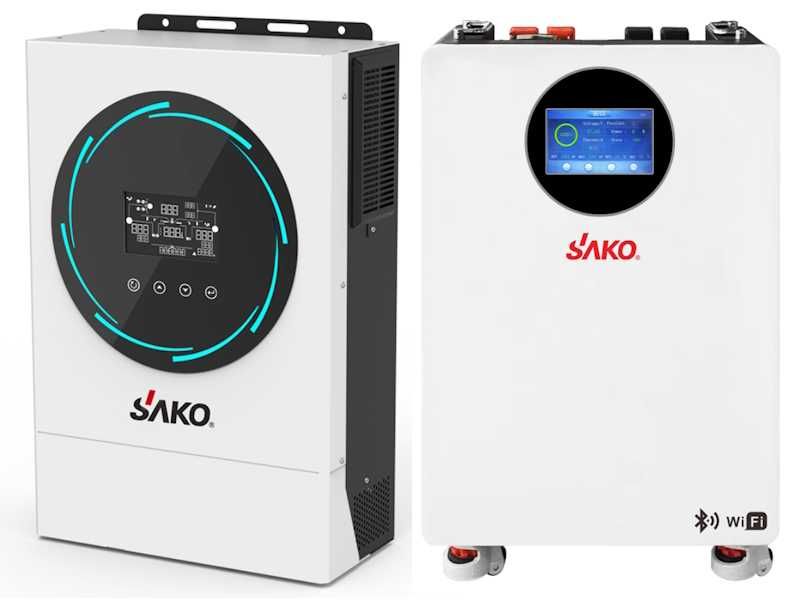 В наличии! Комплект инвертор 6 квт + аккумулятор 5 квт Sako Altek