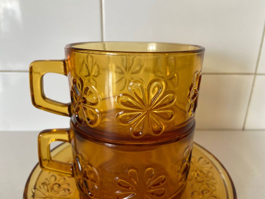 Chávenas vidro vintage