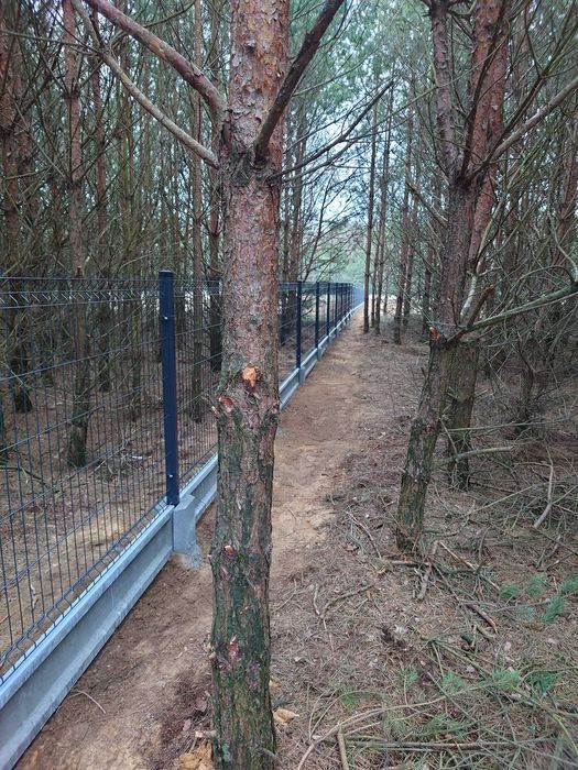 ogrodzenia ogrodzenie panelowe panele słupki brama furtka płot palety