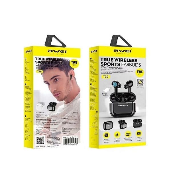 Słuchawki bezprzewodowe AWEI T29 TWS Bluetooth białe