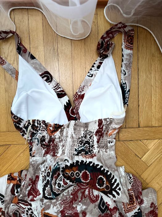 Довгий сарафан літня довга сукня розмір М-Л платье сарафан макси