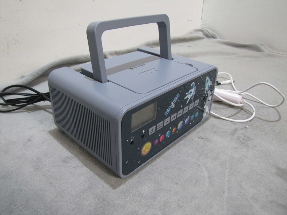 Boombox dla dzieci CD BT USB karaoke z mikrofonem LED Auna Kidsbox