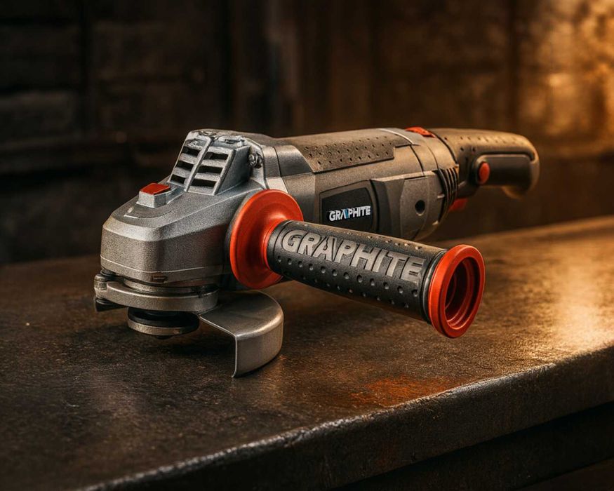 MOCNA Szlifierka Kątowa Graphite 1200W 125Mm Regulacja Obrotów NOWA