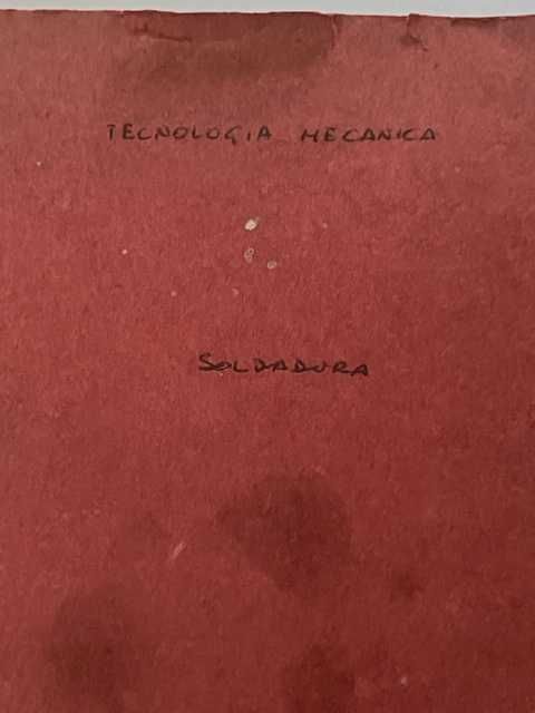 Livro antigo de Tecnologia mecanica - Soldadura