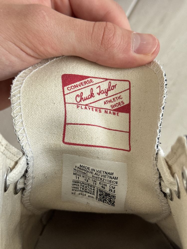 Converse Chuck 70 Low чорні 45