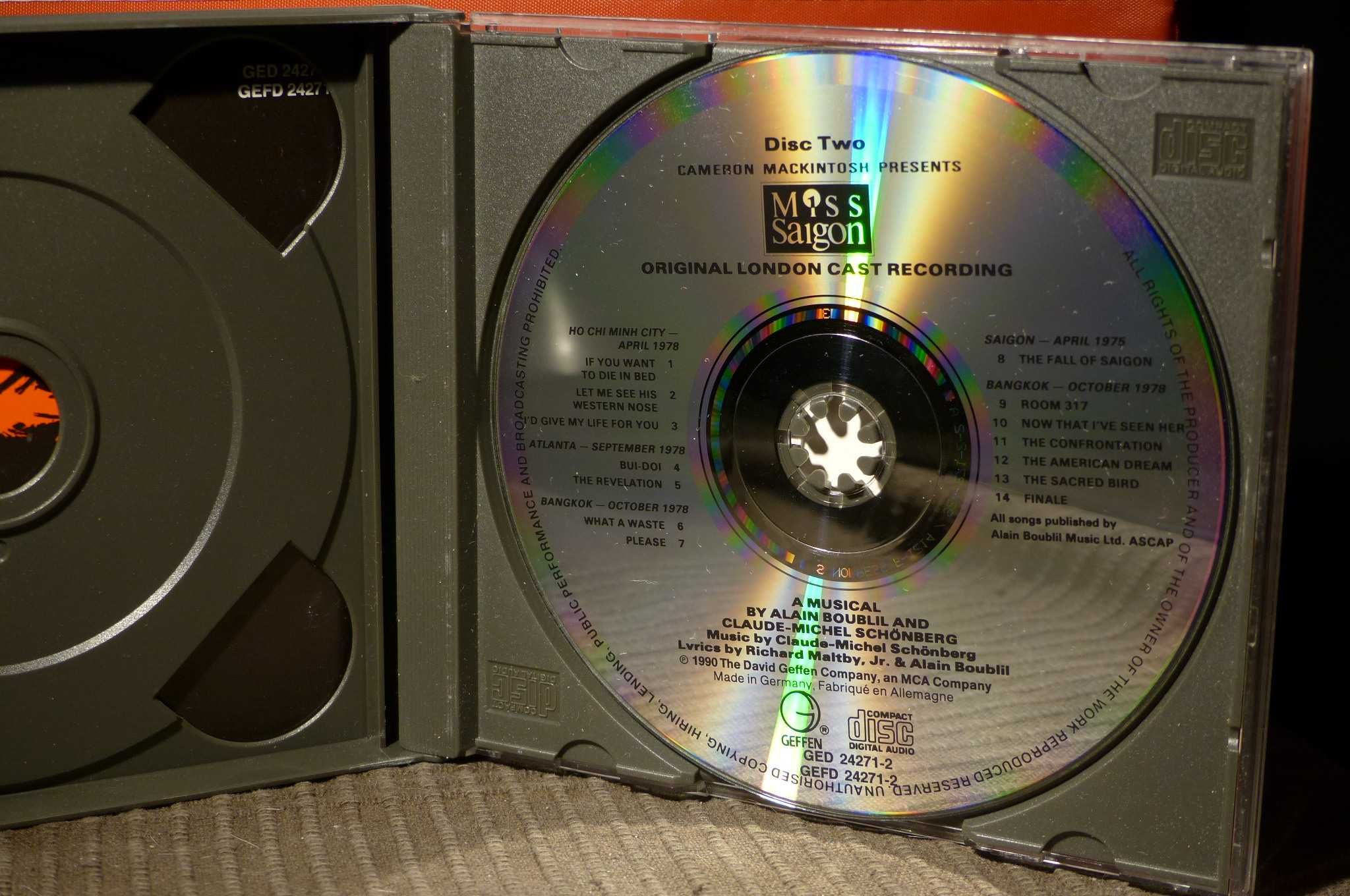 2 CD Miss Saigon soundtrack Boublil & Schönberg bdb-