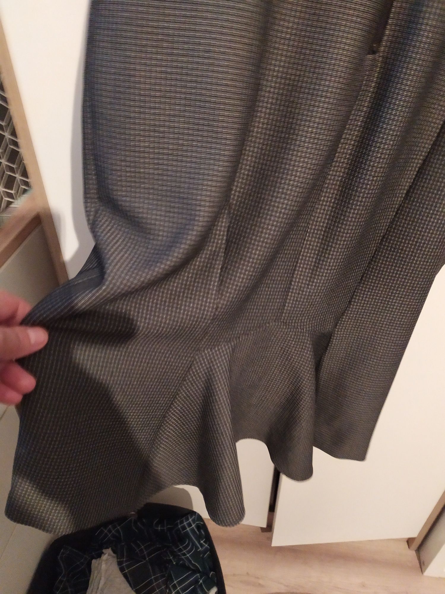 Sukienka damska F&F 42  XL szara grafitowa