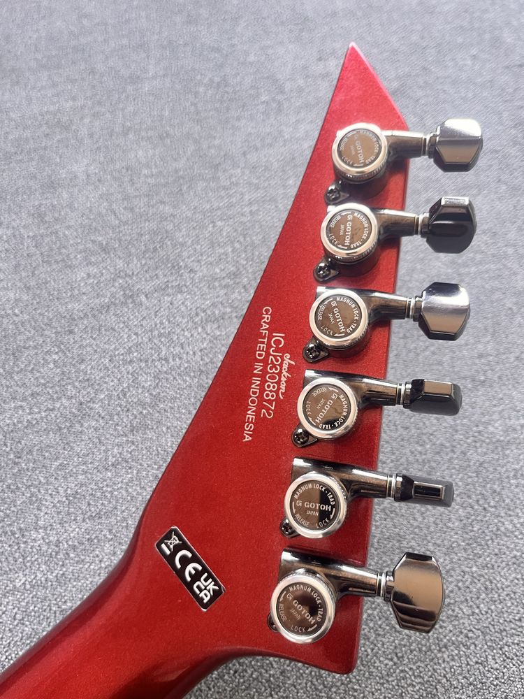 Gitara elekryczna Jackson KVX Scott Ian Candy Red Gotoh + EMG 81/85