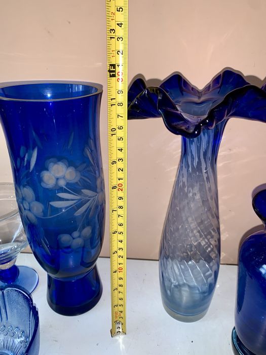 Ваза сухарница  креманки селедочница чашки кобальт