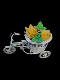 Flowerbox rowerek kwiaty mydlane Dzień Mamy Babci urodziny imieniny