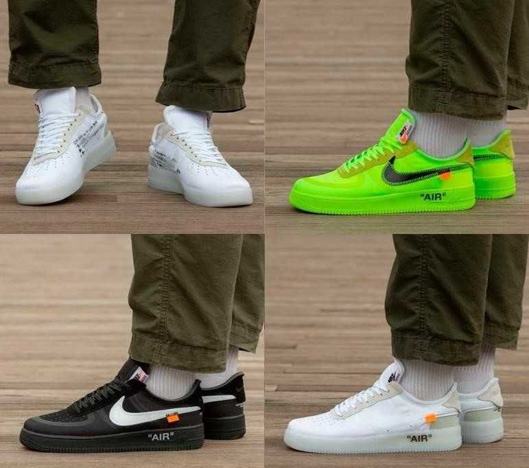 Мужские кроссовки Off-White x Nike Air Force 1 40-46 найк Наложка!