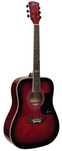 Gitara akustyczna Ever Play AP-400 WRDS + pokrowiec + tuner + 3 kostki