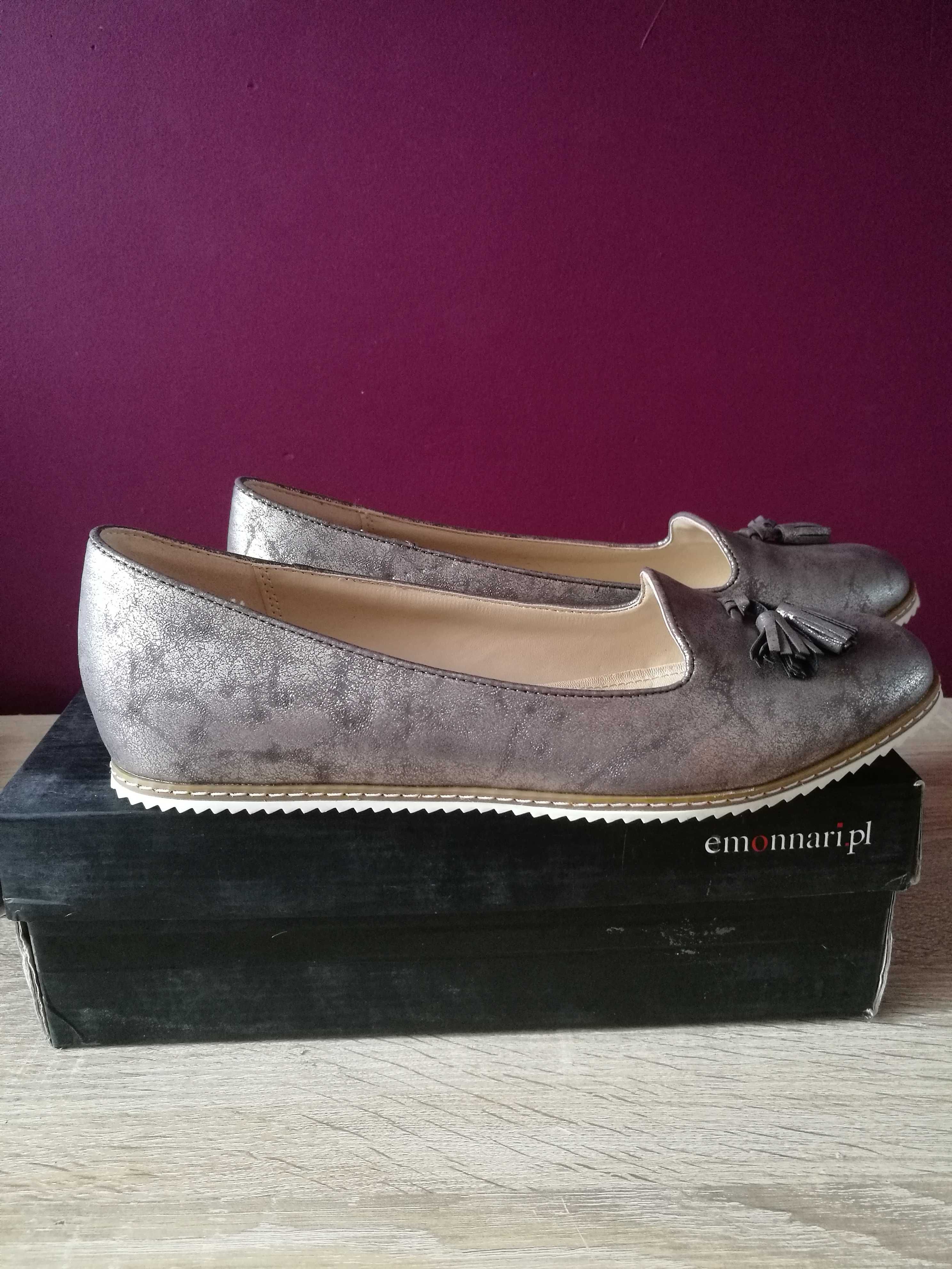 Półbuty Monnari silver 41