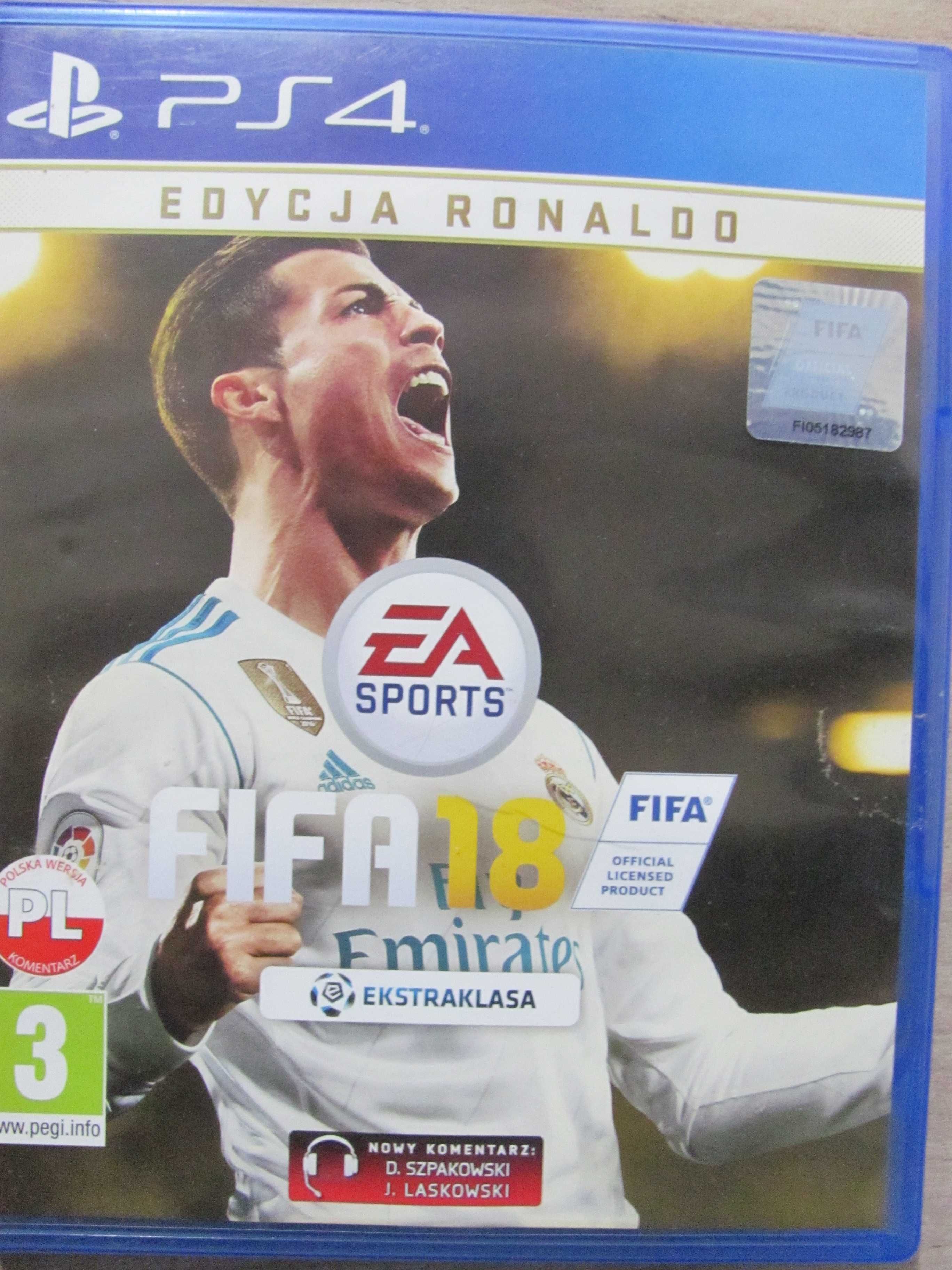 GRA FIFA 18 PS4/5 Playstation 4/5  Edycja RONALDO PL