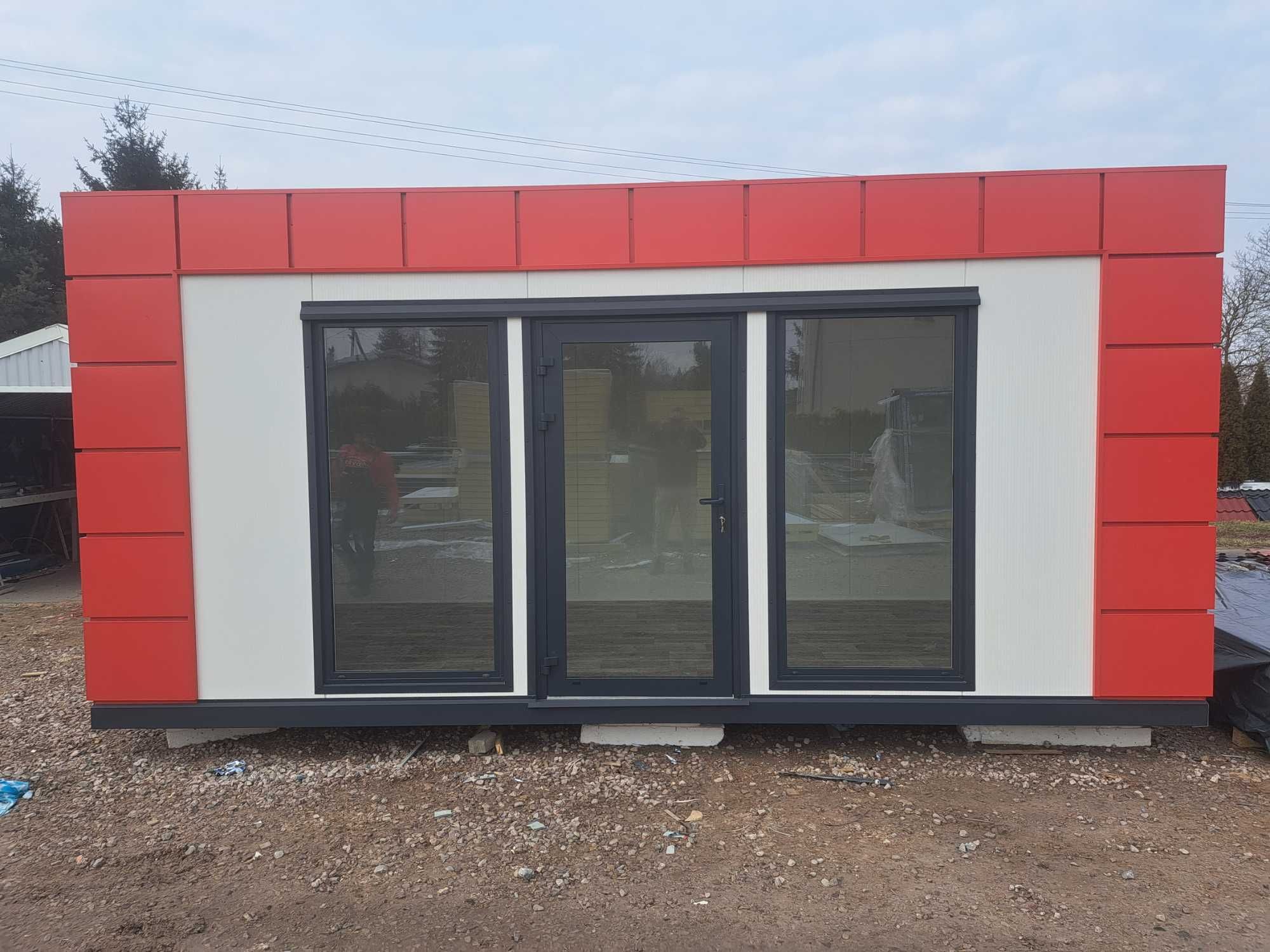 Biuro 6x3 kontener pawilon komis kebab fryzjer ubezpieczenia recepcja