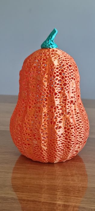 Dynia Lampion 3D LED 15 cm – efekt świecy, dekoracja PLA