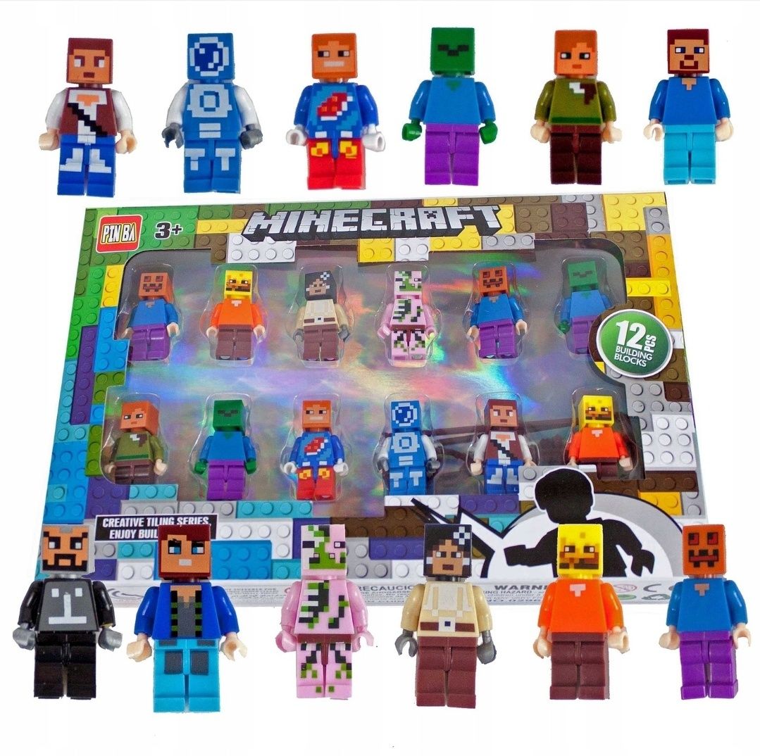 Figurki NINJAGO +Minecraft Figurki 2 x 12 sztuk Podwójny ZESTAW nowe