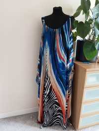 Mini sukienka z szyfonową nakładką maxi firma Izabela London