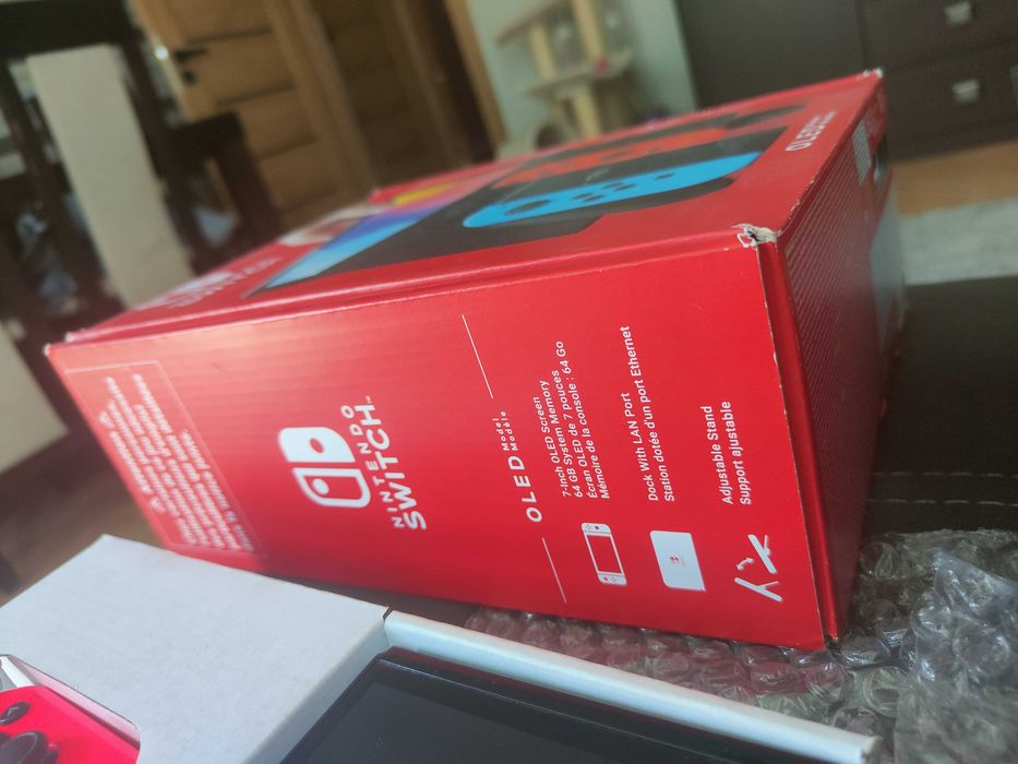 Konsola NINTENDO Switch OLED + GRY 3x Super Mario Minecraft Ninjago