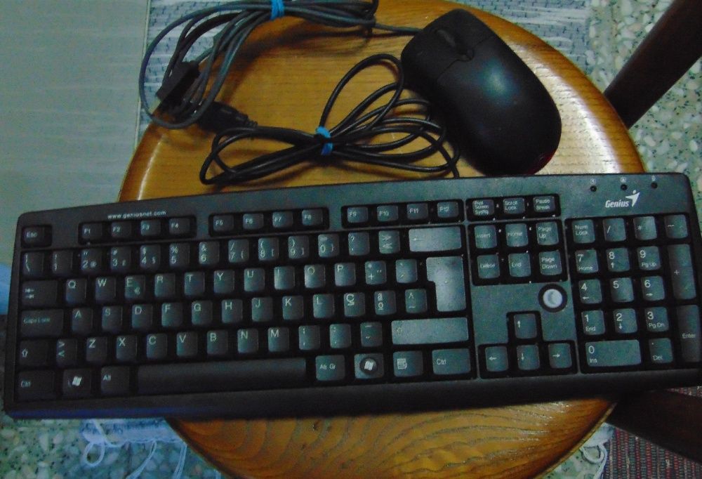 Teclado a funcionar