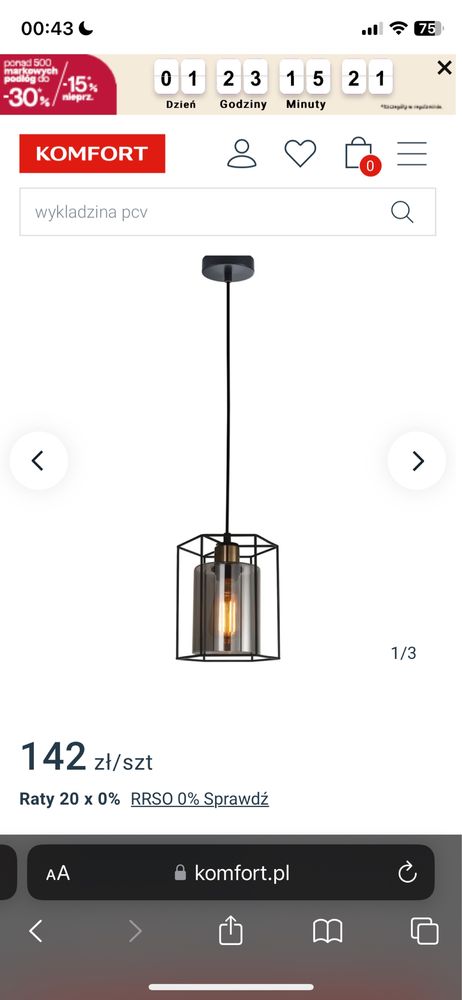 Lampa wisząca Kalula