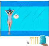 Koc plażowy piknikowy 210 x 270 cm duża mata lekka i przenośna z torbą