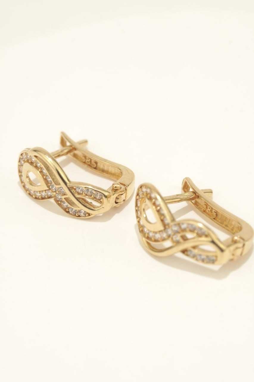 Złote kolczyki 14K 2,07g