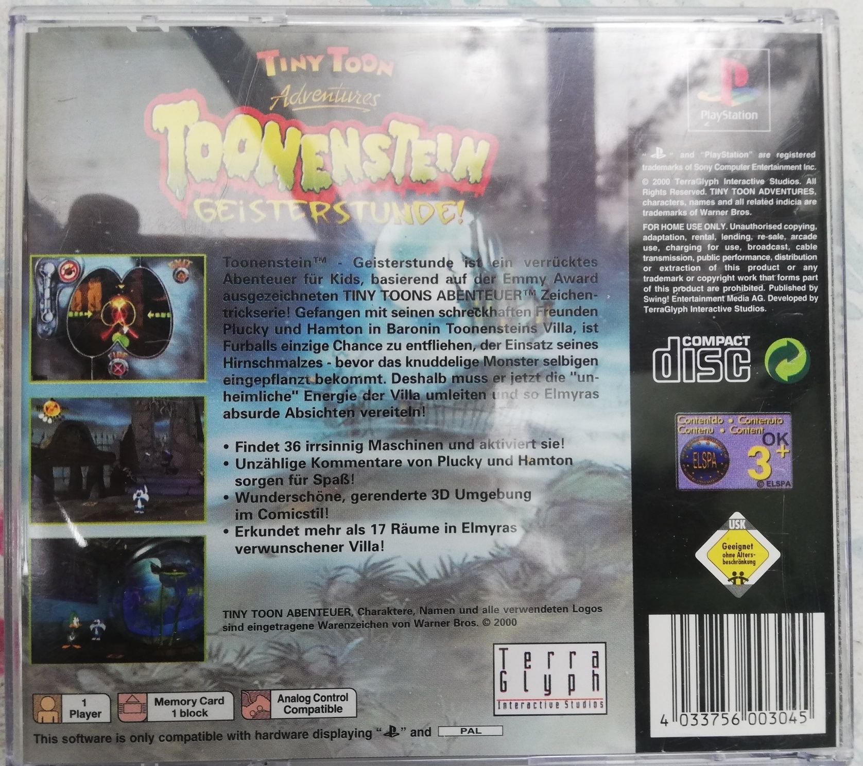 Toonenstein tiny toon ps1 psx ang de