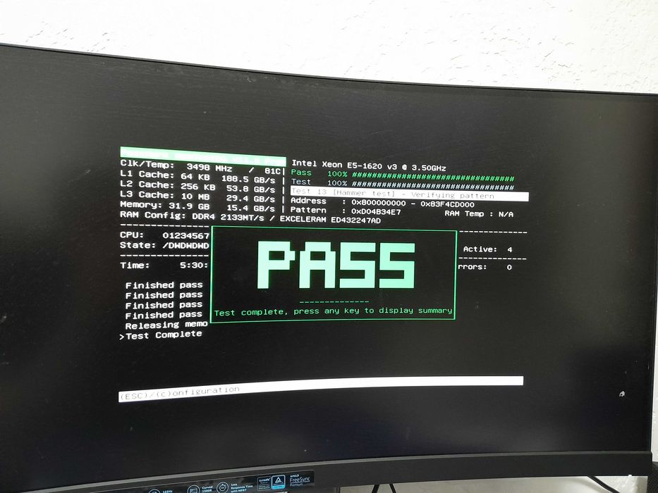 Оперативна пам'ять, Exceleram DDR4 32gb 2400 Mhz, 2 x 16 gb + MemTest