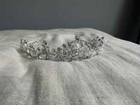 Tiara ślubna diamentowa