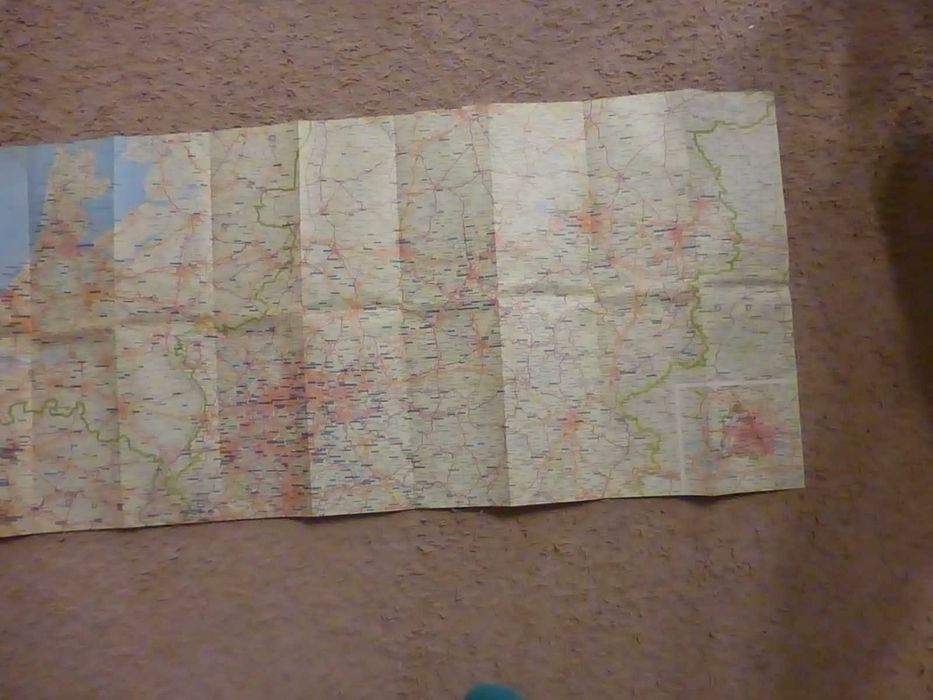 Mapa Niemcy Nord rok 1987/88 skala 1:500 000