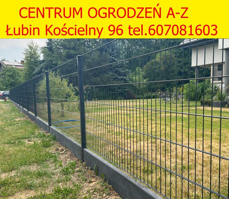 Ogrodzenia panelowe fi4 i fi5 na podmurówce kompleksowa realizacja