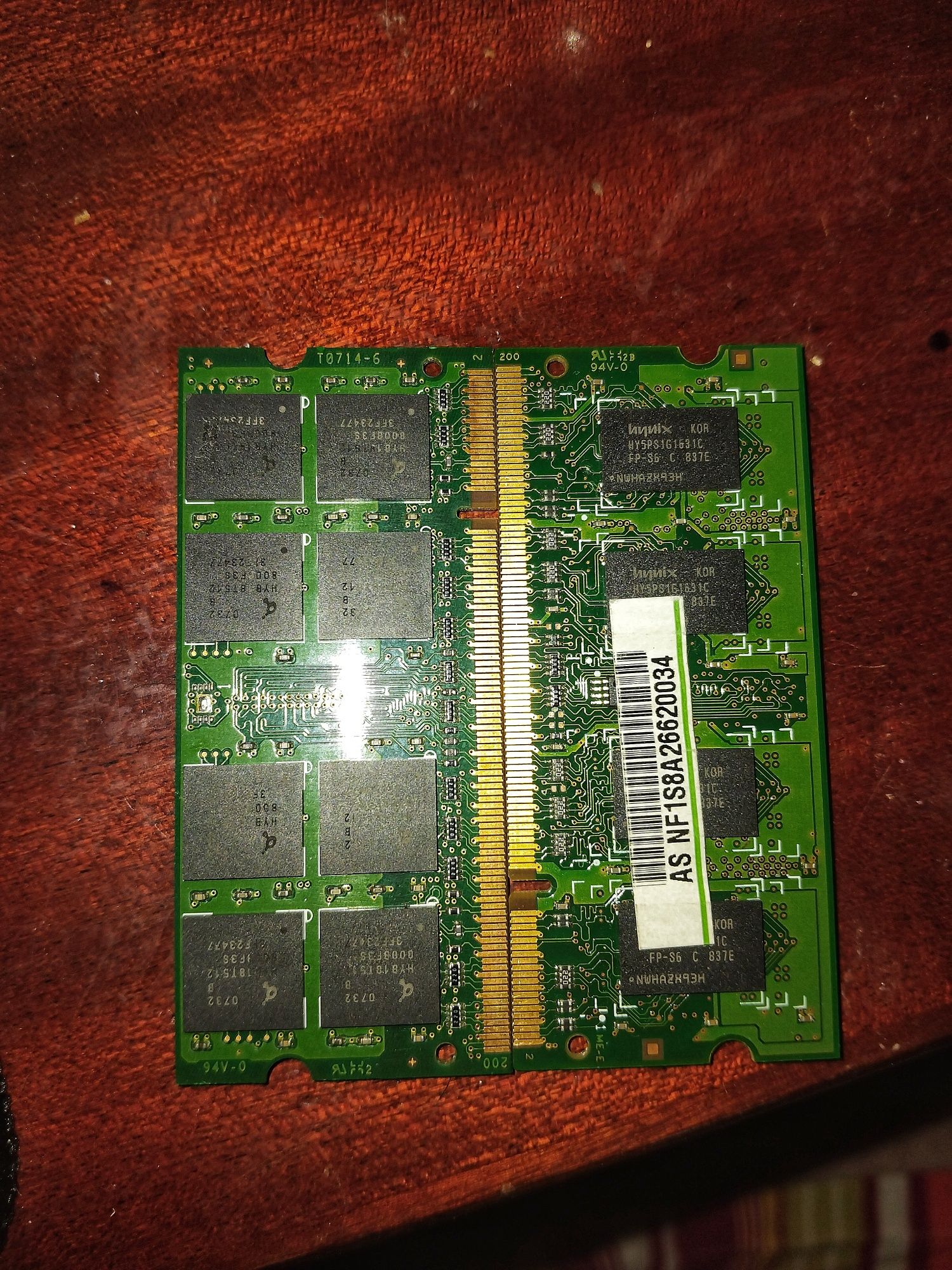 2X Ram Sodimm 1Gb conjunto