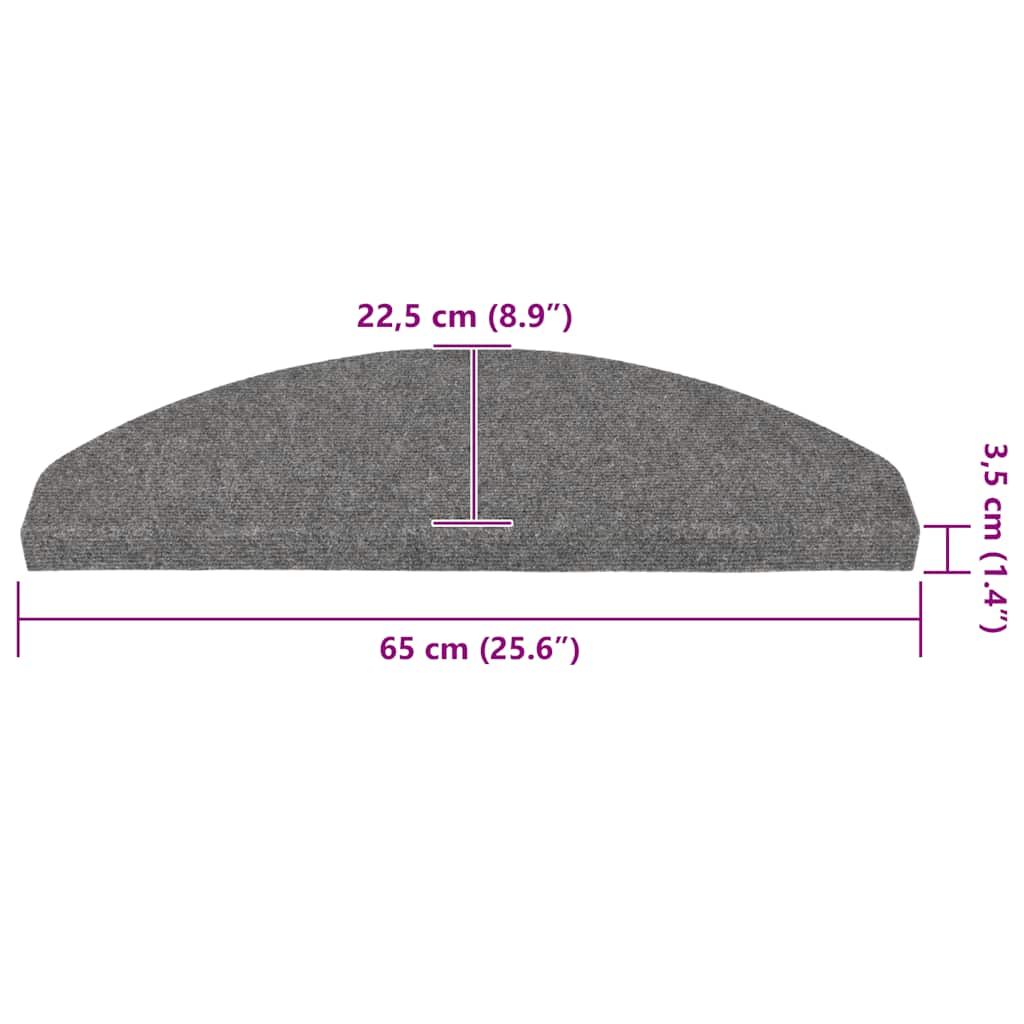 Vidaxl Maty Na Schody Samoprzylepne 30 Szt. Szare 65X22,5X3,5 Cm