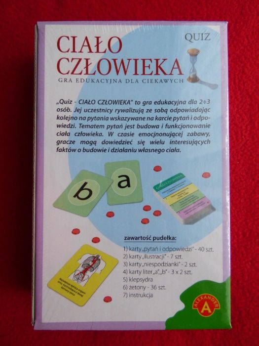 Quiz Ciało człowieka - gra edukacyjna - NOWA