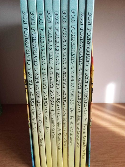 Vendo colecção de 9 livros "Don Fonsarilho e Santa Pança"