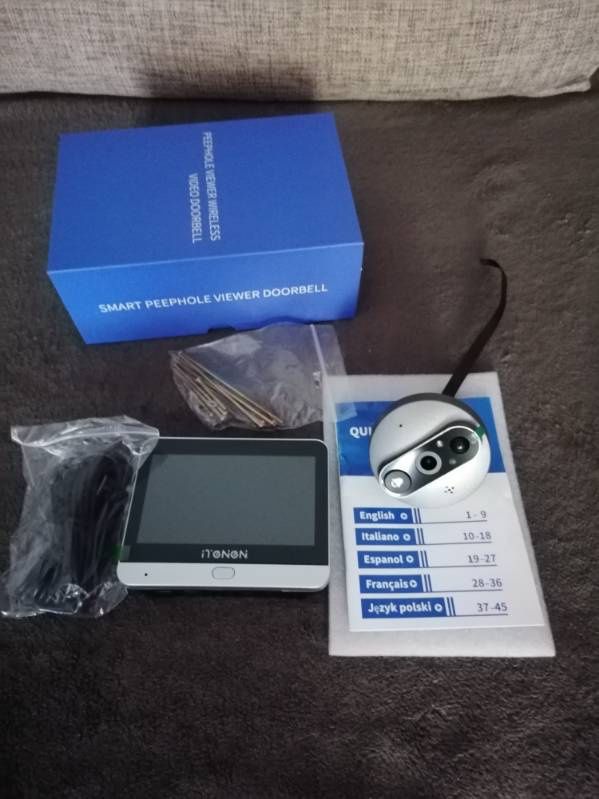 Tuya smart wizjer 4,3 calowy LCD z kamerą.