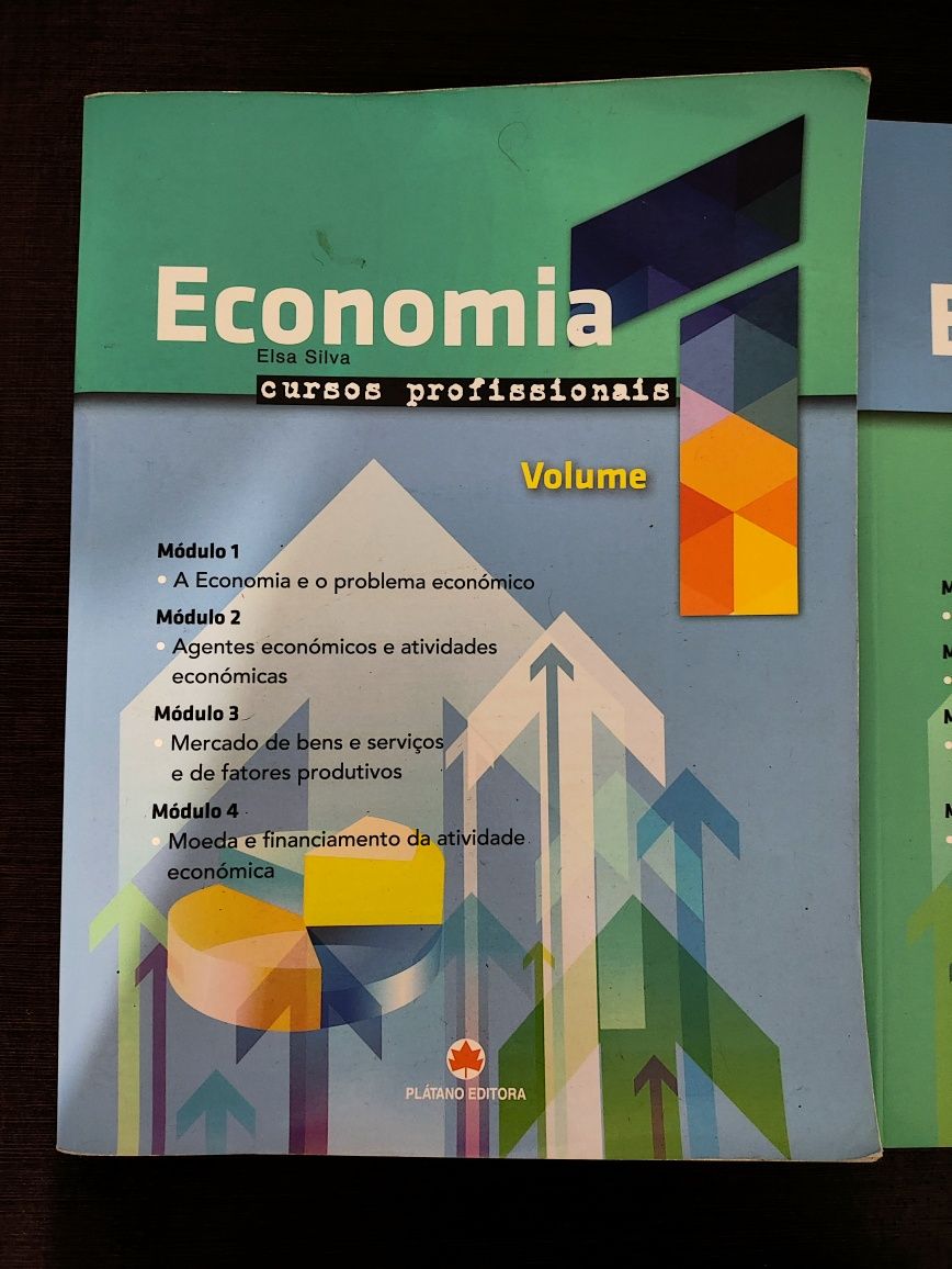 Livros do Ensino Profissional, Português, Economia e Inglês