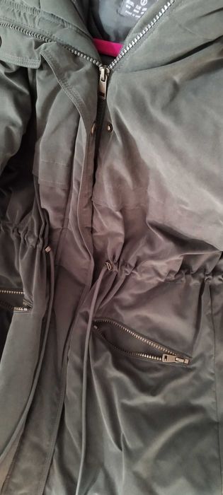 Kurtka parka zielona ocieplana 36