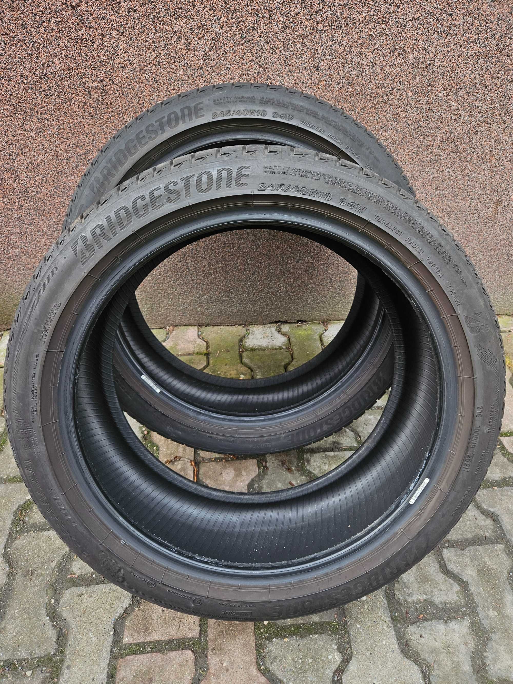 245/40R19 bridgestone turanza T005