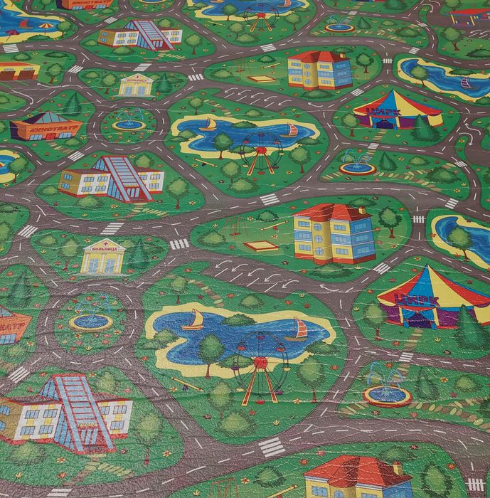 Килимок дитячий  із дорогами 2.0*1.10*0.8